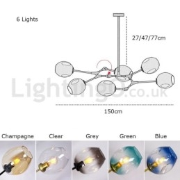 Designer Touch Decorative Nordic Modern Magic Bean Glass Chandelier Molecular Chandelier