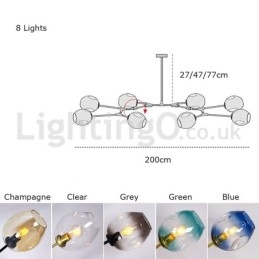 Designer Touch Decorative Nordic Modern Magic Bean Glass Chandelier Molecular Chandelier