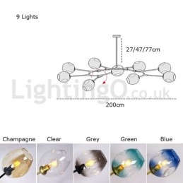 Designer Touch Decorative Nordic Modern Magic Bean Glass Chandelier Molecular Chandelier