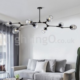 Designer Touch Decorative Nordic Modern Magic Bean Glass Chandelier Molecular Chandelier