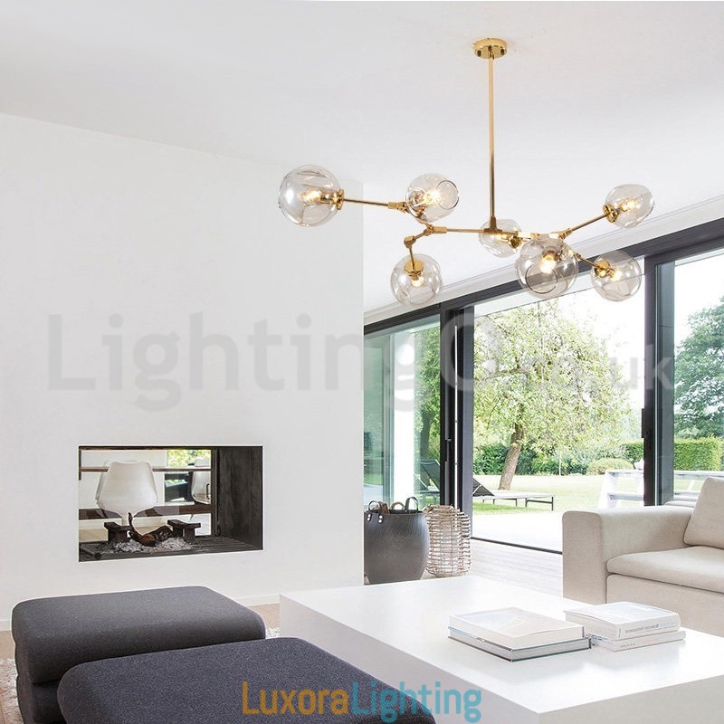 Designer Touch Decorative Nordic Modern Magic Bean Glass Chandelier Molecular Chandelier