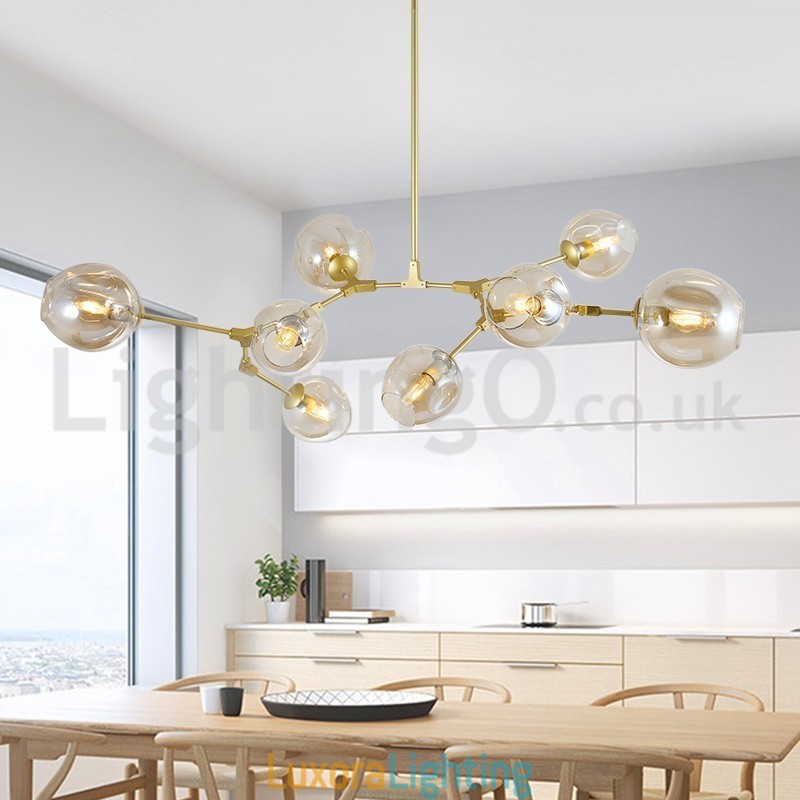 Designer Touch Decorative Nordic Modern Magic Bean Glass Chandelier Molecular Chandelier