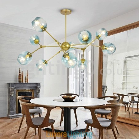 Designer Touch Decorative Nordic Postmodern Molecular Magic Bean Chandelier Cafe