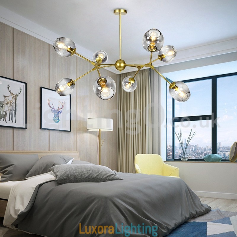 Designer Touch Decorative Nordic Postmodern Molecular Magic Bean Chandelier Cafe