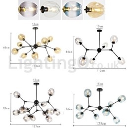 Designer Touch Decorative Nordic Postmodern Molecular Magic Bean Chandelier Cafe