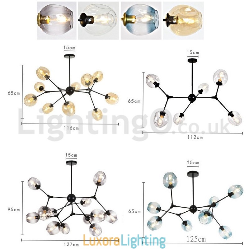 Designer Touch Decorative Nordic Postmodern Molecular Magic Bean Chandelier Cafe