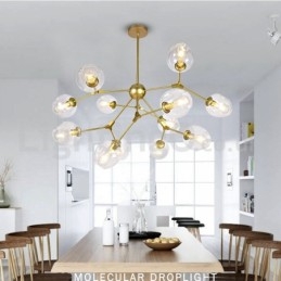 Designer Touch Decorative Nordic Postmodern Molecular Magic Bean Chandelier Cafe