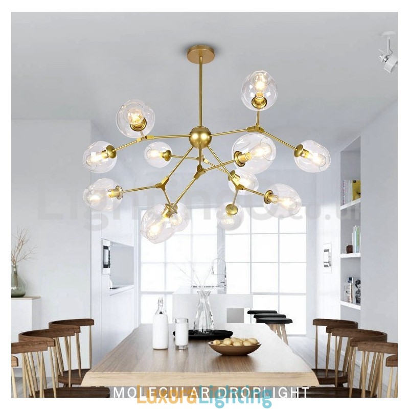 Designer Touch Decorative Nordic Postmodern Molecular Magic Bean Chandelier Cafe