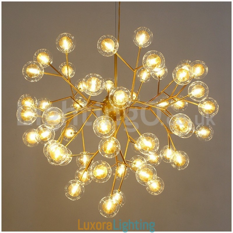 Designer Touch Decorative Nordic Postmodern Molecular Bubble Chandelier Glass Chandelier