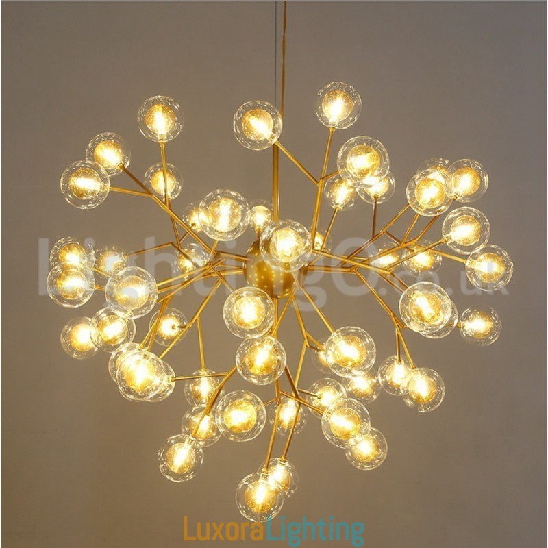 Designer Touch Decorative Nordic Postmodern Molecular Bubble Chandelier Glass Chandelier