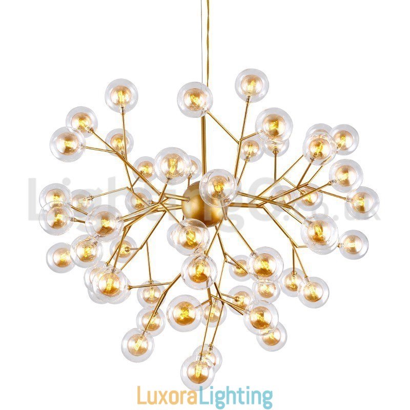 Designer Touch Decorative Nordic Postmodern Molecular Bubble Chandelier Glass Chandelier