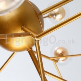 Designer Touch Decorative Nordic Postmodern Molecular Bubble Chandelier Glass Chandelier