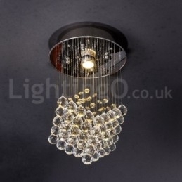 Designer Touch Decorative 1 Light Modern K9 Crystal Ceiling Pendant Light Indoor Chandelier Lighting Lamps Fixtures