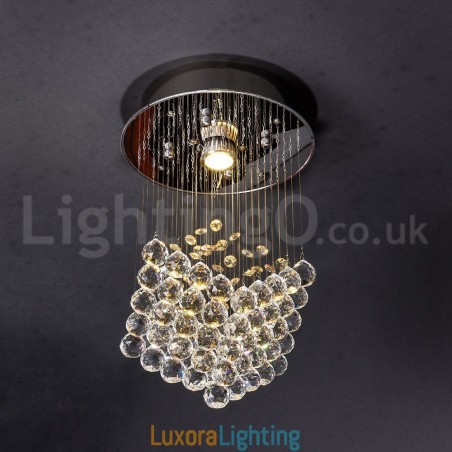 Designer Touch Decorative 1 Light Modern K9 Crystal Ceiling Pendant Light Indoor Chandelier Lighting Lamps Fixtures