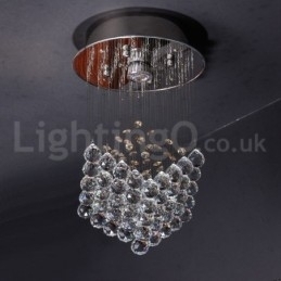 Designer Touch Decorative 1 Light Modern K9 Crystal Ceiling Pendant Light Indoor Chandelier Lighting Lamps Fixtures