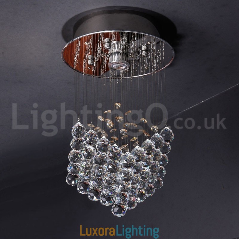 Designer Touch Decorative 1 Light Modern K9 Crystal Ceiling Pendant Light Indoor Chandelier Lighting Lamps Fixtures