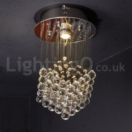 Designer Touch Decorative 1 Light Modern K9 Crystal Ceiling Pendant Light Indoor Chandelier Lighting Lamps Fixtures