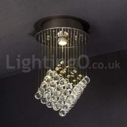 Designer Touch Decorative 1 Light Modern K9 Crystal Ceiling Pendant Light Indoor Chandelier Lighting Lamps Fixtures
