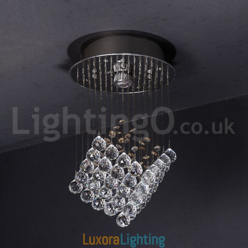 Designer Touch Decorative 1 Light Modern K9 Crystal Ceiling Pendant Light Indoor Chandelier Lighting Lamps Fixtures