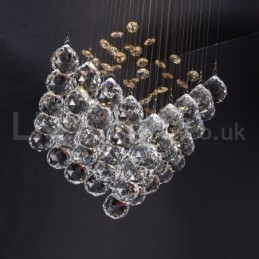 Designer Touch Decorative 1 Light Modern K9 Crystal Ceiling Pendant Light Indoor Chandelier Lighting Lamps Fixtures