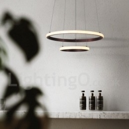 Designer Touch Decorative Dimmable Outside the Circles Light Pendant Light with Remote Control Modern Design Rings