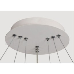 Designer Touch Decorative Dimmable Outside the Circles Light Pendant Light with Remote Control Modern Design Rings