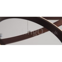 Designer Touch Decorative Dimmable Outside the Circles Light Pendant Light with Remote Control Modern Design Rings