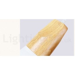 Designer Touch Decorative Wood Modern 1 Light 3 Lights Pendant Light with Fabric Shade