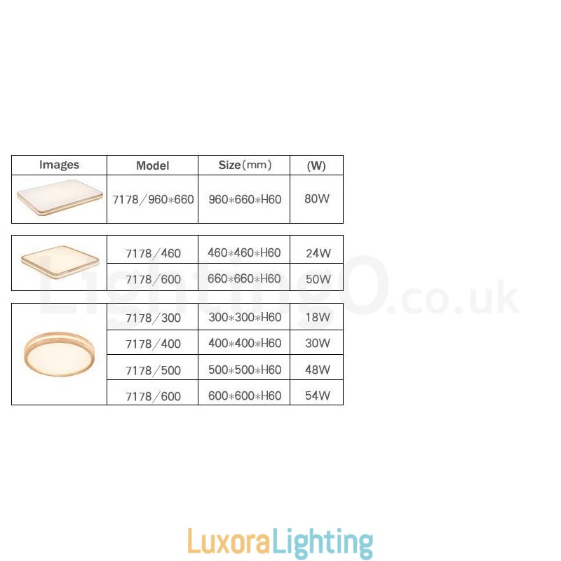 Designer Touch Decorative Ultra thin Round Square Rectangle Wood Ceiling Lamp Solid Wood Acrylic Shade Ceiling Lamp Nordic Style