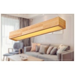 Designer Touch Decorative Wood Modern Long Pendant Light