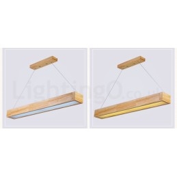 Designer Touch Decorative Wood Modern Long Pendant Light