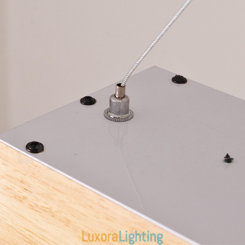 Designer Touch Decorative Wood Modern Long Pendant Light