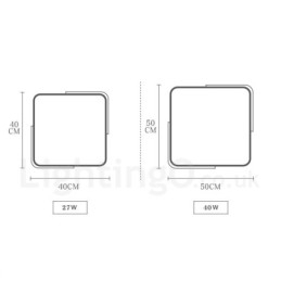 Designer Touch Decorative Dimmable Ultra thin Multi Colours Square Wood Ceiling Light with Acrylic Shade Ceiling Lamp Nordic Style