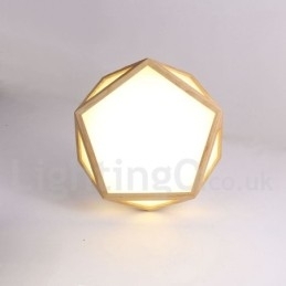 Designer Touch Decorative Dimmable Multi Styles Wood Ceiling Light with Acrylic Shade Ceiling Lamp Nordic Style