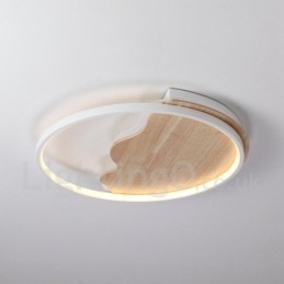 Designer Touch Decorative Dimmable White Cloud Round Wood Ceiling Light Ultrathin Ceiling Lamp Also Can Be Used As Wall Light