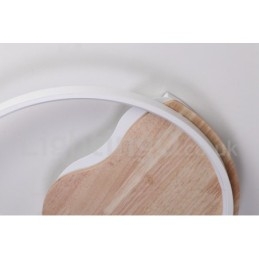 Designer Touch Decorative Dimmable White Cloud Round Wood Ceiling Light Ultrathin Ceiling Lamp Also Can Be Used As Wall Light