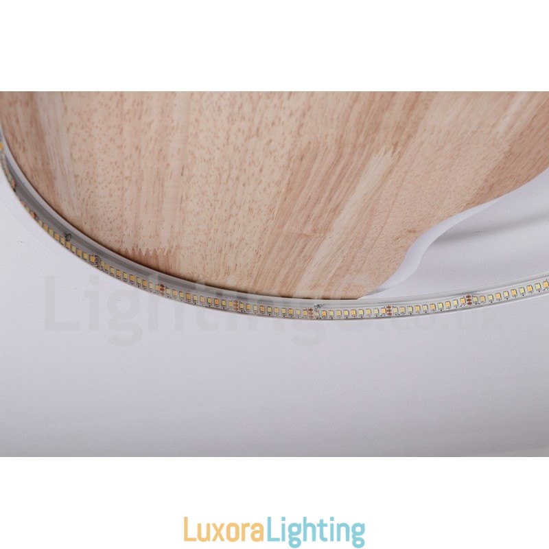 Designer Touch Decorative Dimmable White Cloud Round Wood Ceiling Light Ultrathin Ceiling Lamp Also Can Be Used As Wall Light