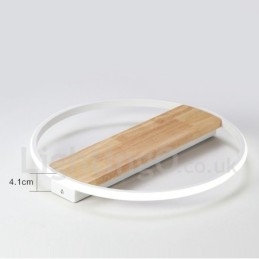 Designer Touch Decorative Dimmable White Round Wood Ceiling Light Ultrathin Ceiling Lamp Also Can Be Used As Wall Light