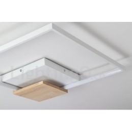Designer Touch Decorative Dimmable White Square Wood Ceiling Light Ultrathin Ceiling Lamp Also Can Be Used As Wall Light