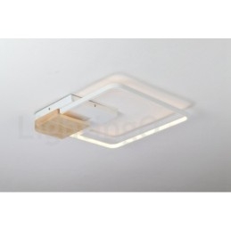 Designer Touch Decorative Dimmable White Square Wood Ceiling Light Ultrathin Ceiling Lamp Also Can Be Used As Wall Light