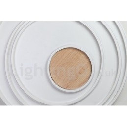 Designer Touch Decorative Dimmable White Rings Wood Ceiling Light Ultrathin Ceiling Lamp Also Can Be Used As Wall Light