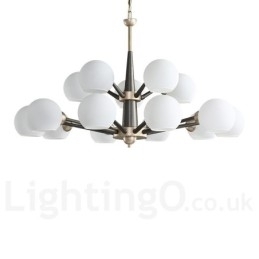 Designer Touch Decorative Retro Vintage Magic Bean Rustic Chandelier with Multi Colours Glass Shades