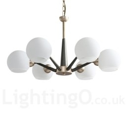 Designer Touch Decorative Retro Vintage Magic Bean Rustic Chandelier with Multi Colours Glass Shades