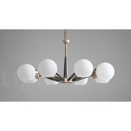 Designer Touch Decorative Retro Vintage Magic Bean Rustic Chandelier with Multi Colours Glass Shades