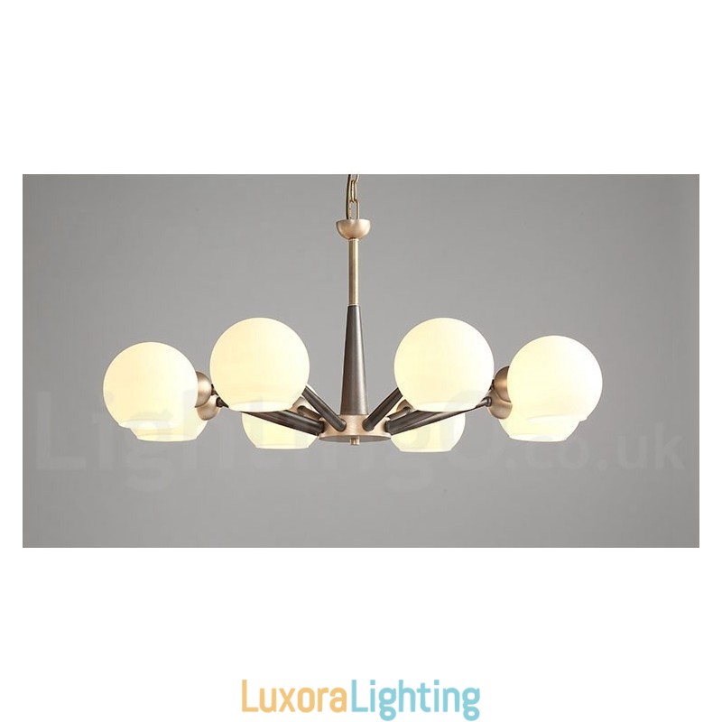 Designer Touch Decorative Retro Vintage Magic Bean Rustic Chandelier with Multi Colours Glass Shades