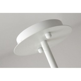 Designer Touch Decorative Modern Contemporary Pipe Chandelier with White Black Acrylic Shades