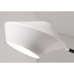 Designer Touch Decorative Modern Contemporary Pipe Chandelier with White Black Acrylic Shades