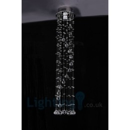 Designer Touch Decorative 1 Light Cheap Modern K9 Crystal Round Flush Mount Ceiling Light