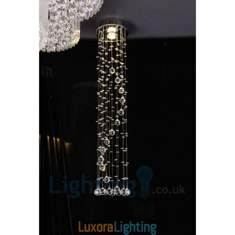 Designer Touch Decorative 1 Light Cheap Modern K9 Crystal Round Flush Mount Ceiling Light