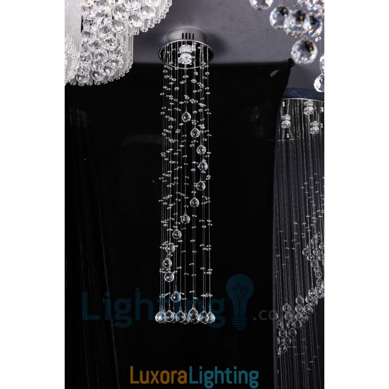 Designer Touch Decorative 1 Light Cheap Modern K9 Crystal Round Flush Mount Ceiling Light